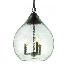 Golden 1094-3P BLK-SHG - Ariella 3 Light Pendant